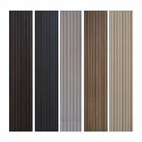 Panel absorbente de sonido de madera de ingeniería envuelto en 3 lados